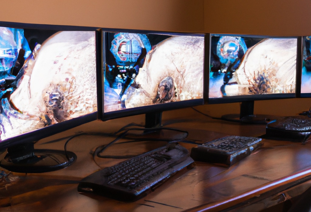 gaming setup meerdere monitors